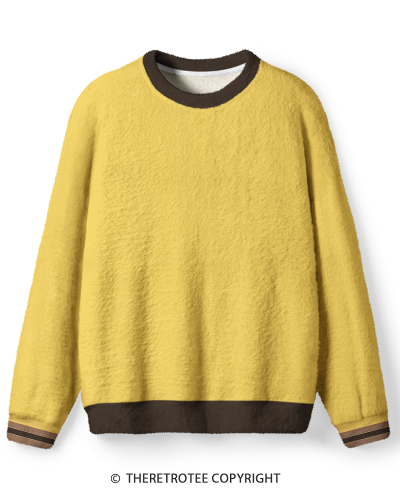 TheRetroTee Vintage 1970s Butter Yellow Weekend Sweater