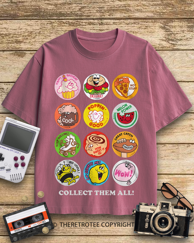 TheRetroTee Collect Them All 1980s Cotton T-Shirt