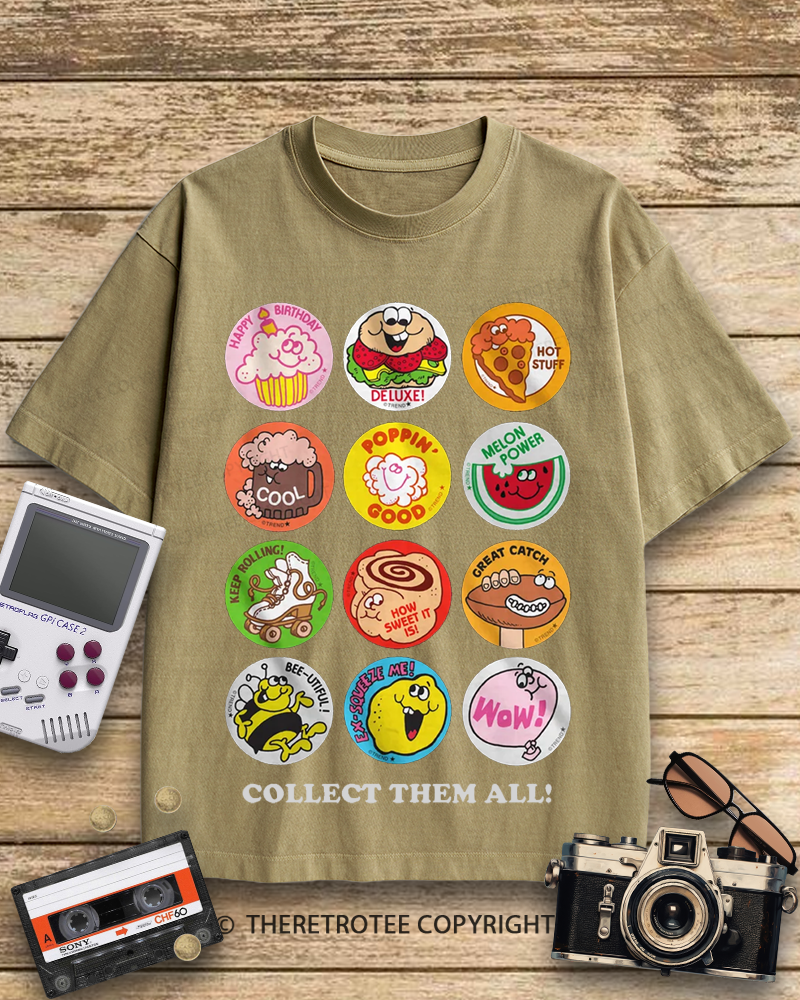 TheRetroTee Collect Them All 1980s Cotton T-Shirt
