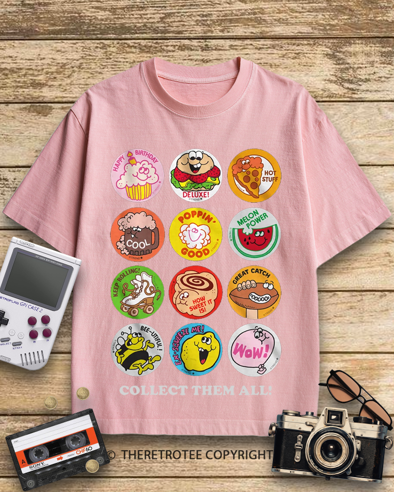TheRetroTee Collect Them All 1980s Cotton T-Shirt
