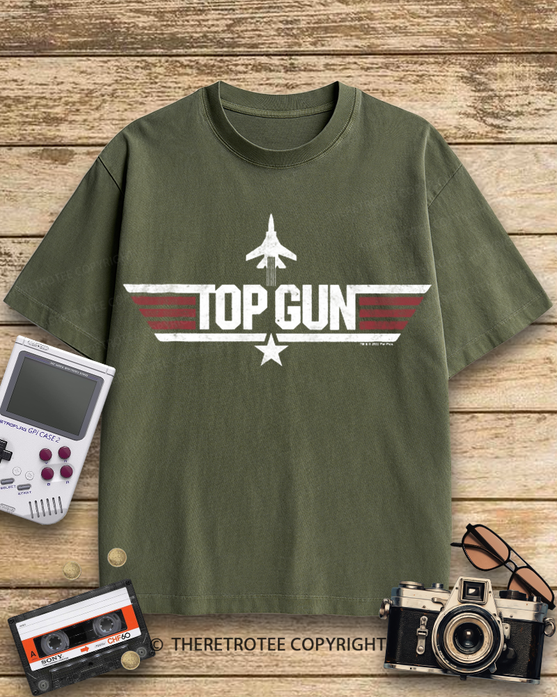 TheRetroTee Top Gun 1980s Cotton T-Shirt