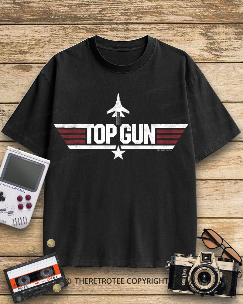 TheRetroTee Top Gun 1980s Cotton T-Shirt