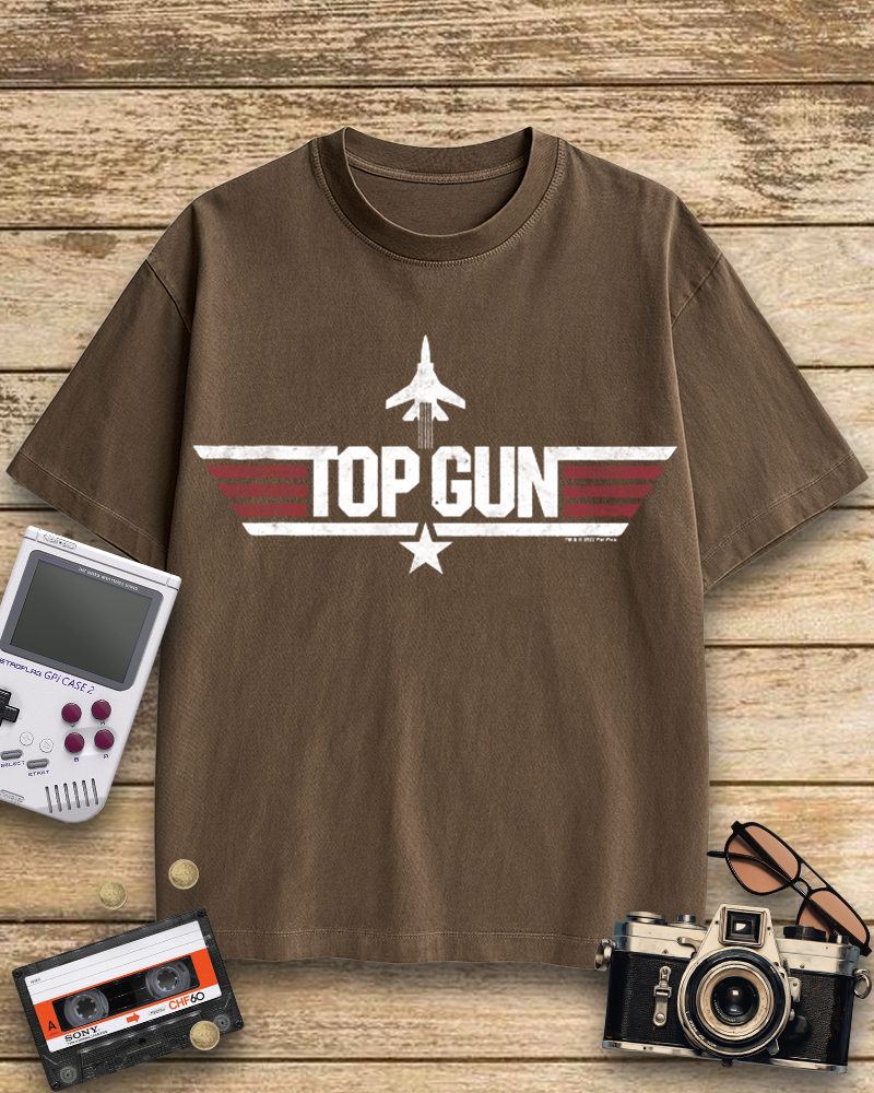TheRetroTee Top Gun 1980s Cotton T-Shirt
