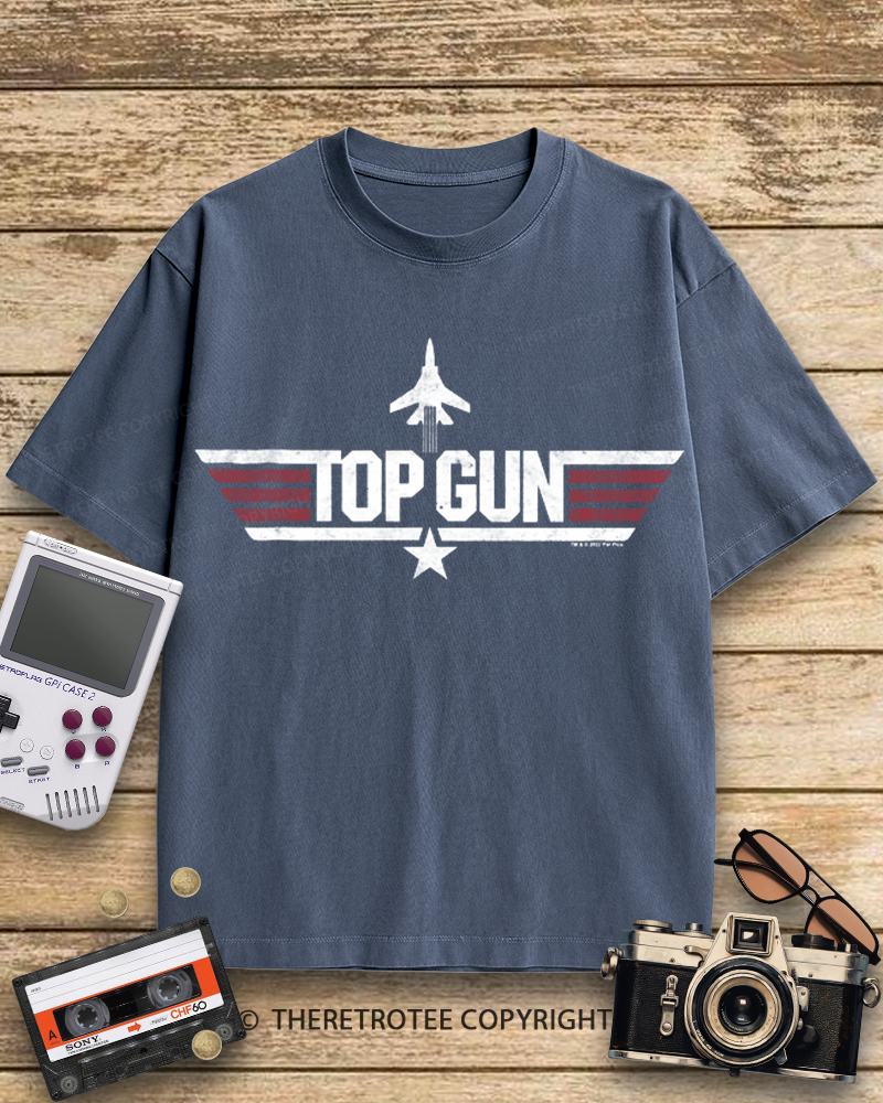 TheRetroTee Top Gun 1980s Cotton T-Shirt