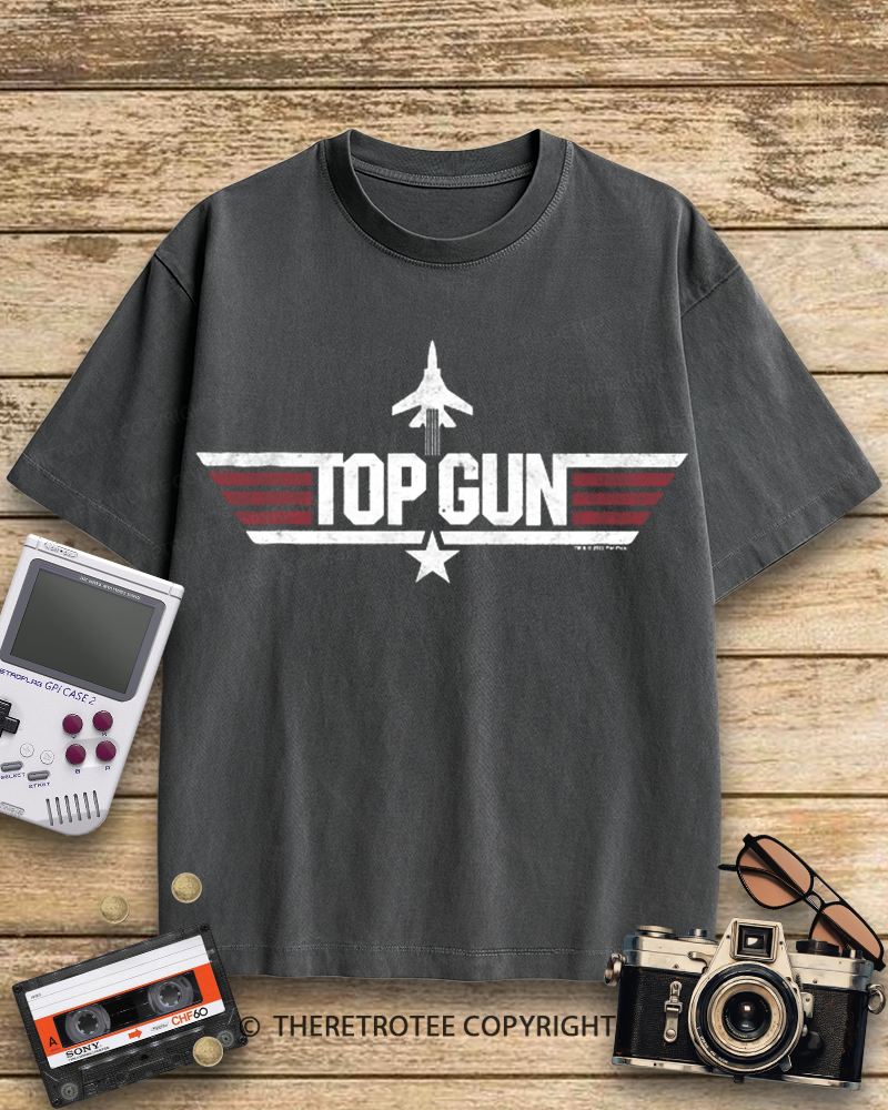 TheRetroTee Top Gun 1980s Cotton T-Shirt