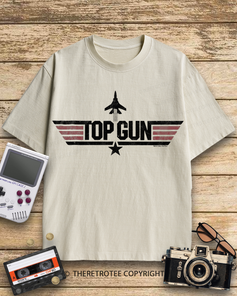 TheRetroTee Top Gun 1980s Cotton T-Shirt