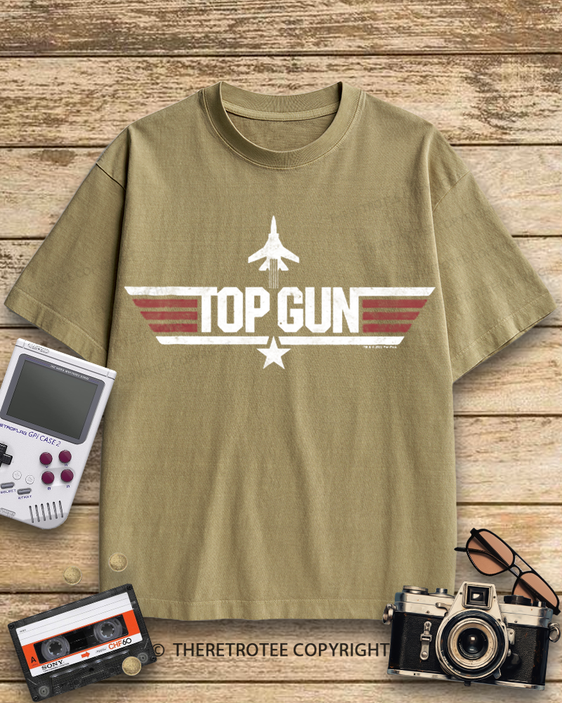 TheRetroTee Top Gun 1980s Cotton T-Shirt