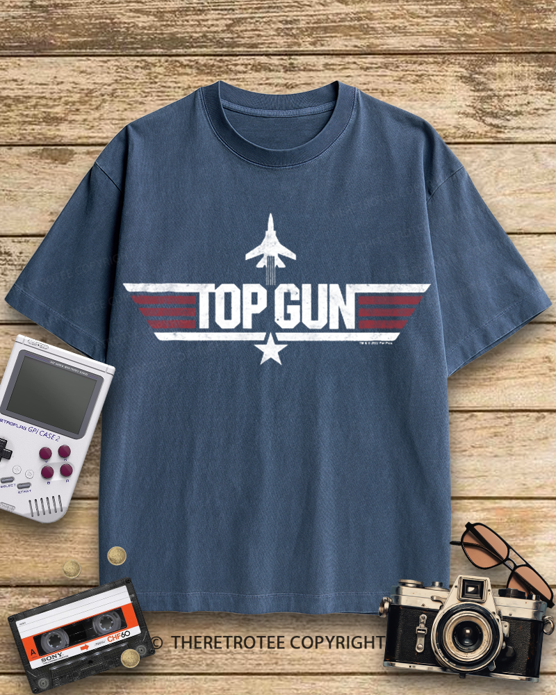 TheRetroTee Top Gun 1980s Cotton T-Shirt