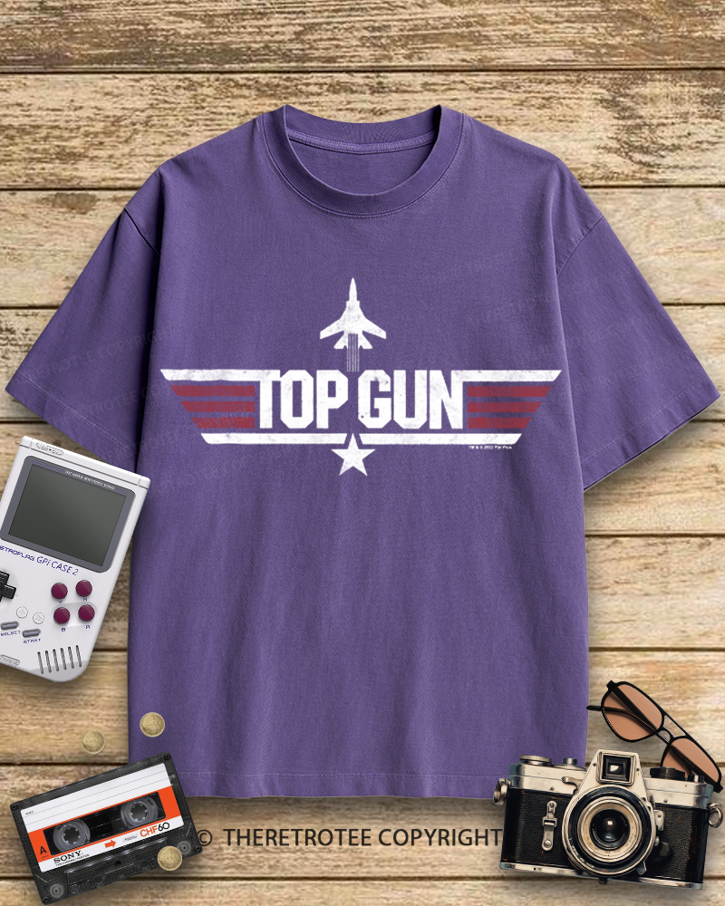 TheRetroTee Top Gun 1980s Cotton T-Shirt