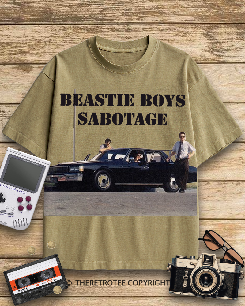 TheRetroTee Sabotage Beastie Boys 1990s Cotton T-Shirt