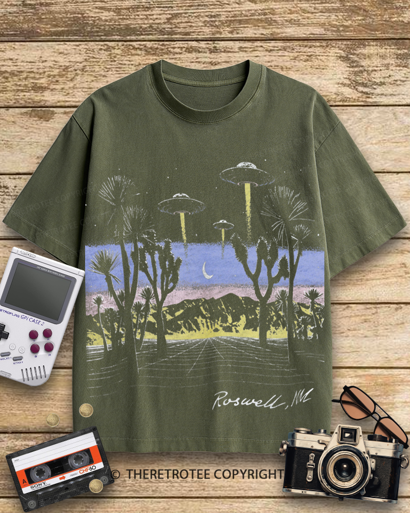 TheRetroTee Roswell Vintage 1950s Cotton T-Shirt
