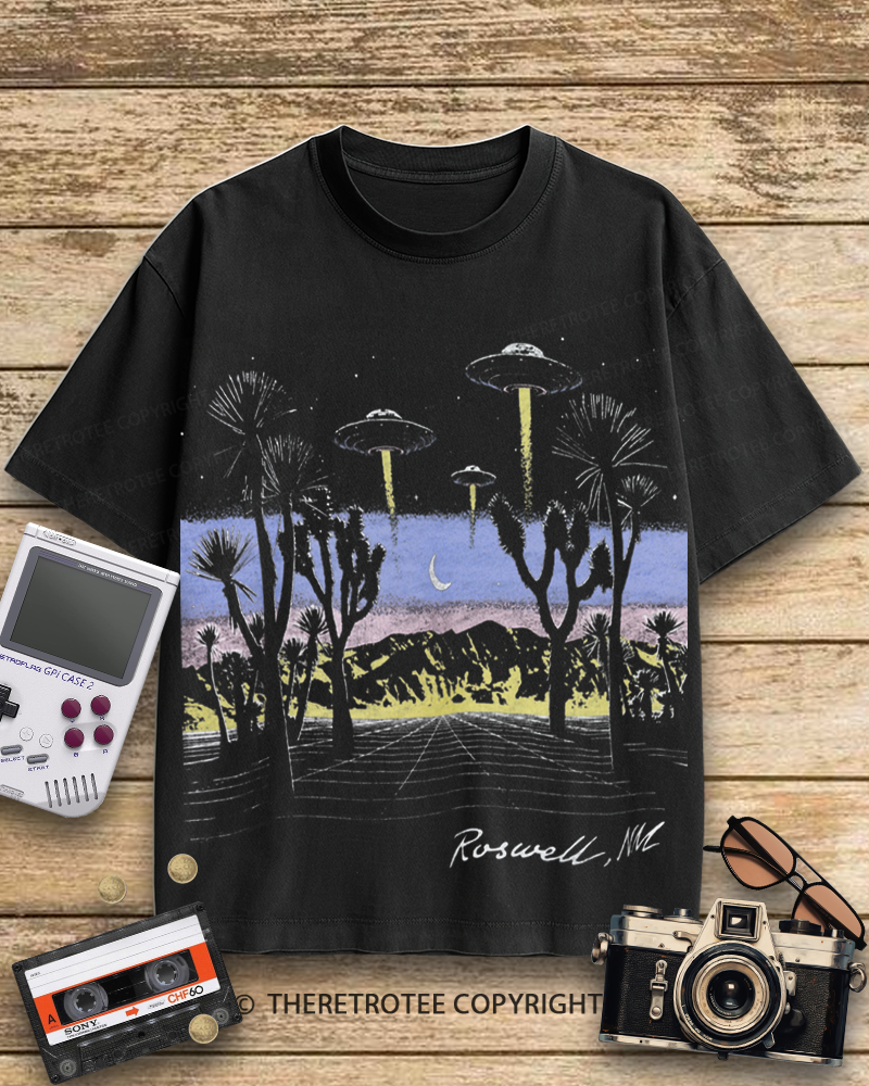 TheRetroTee Roswell Vintage 1950s Cotton T-Shirt