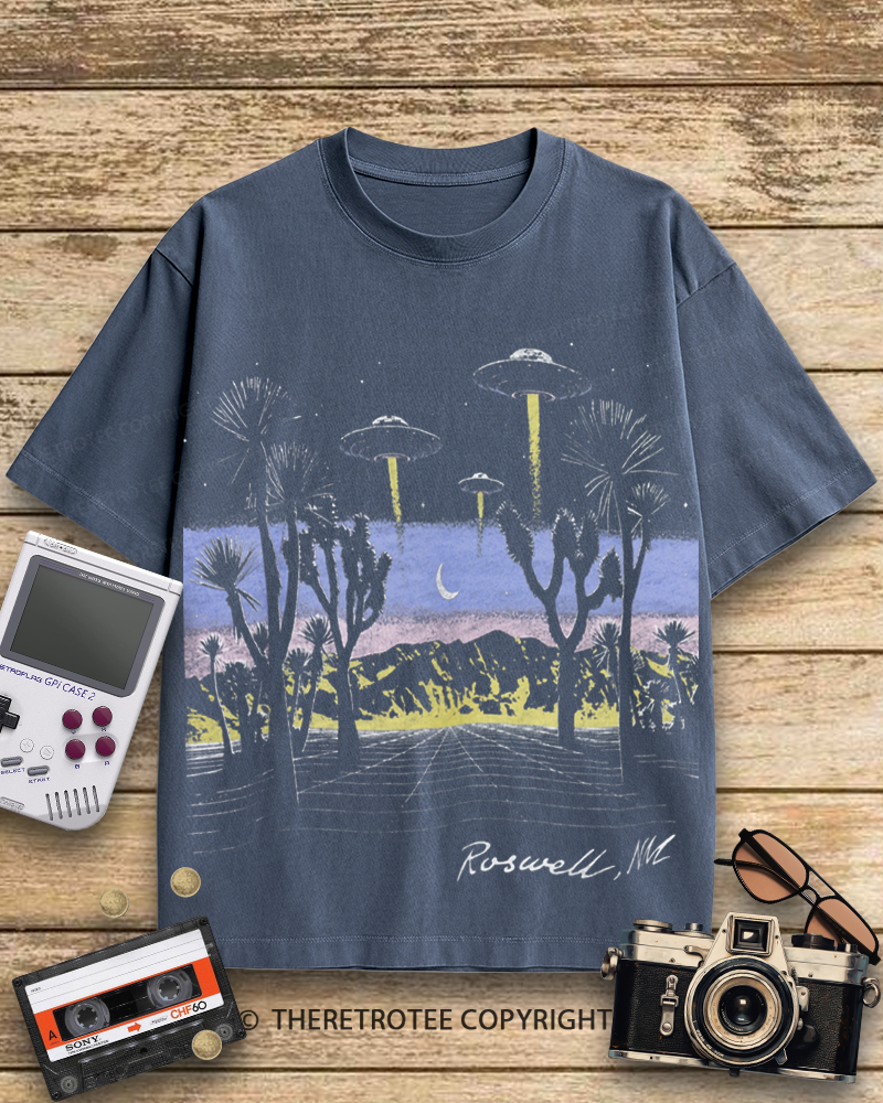 TheRetroTee Roswell Vintage 1950s Cotton T-Shirt