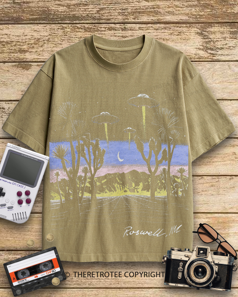 TheRetroTee Roswell Vintage 1950s Cotton T-Shirt