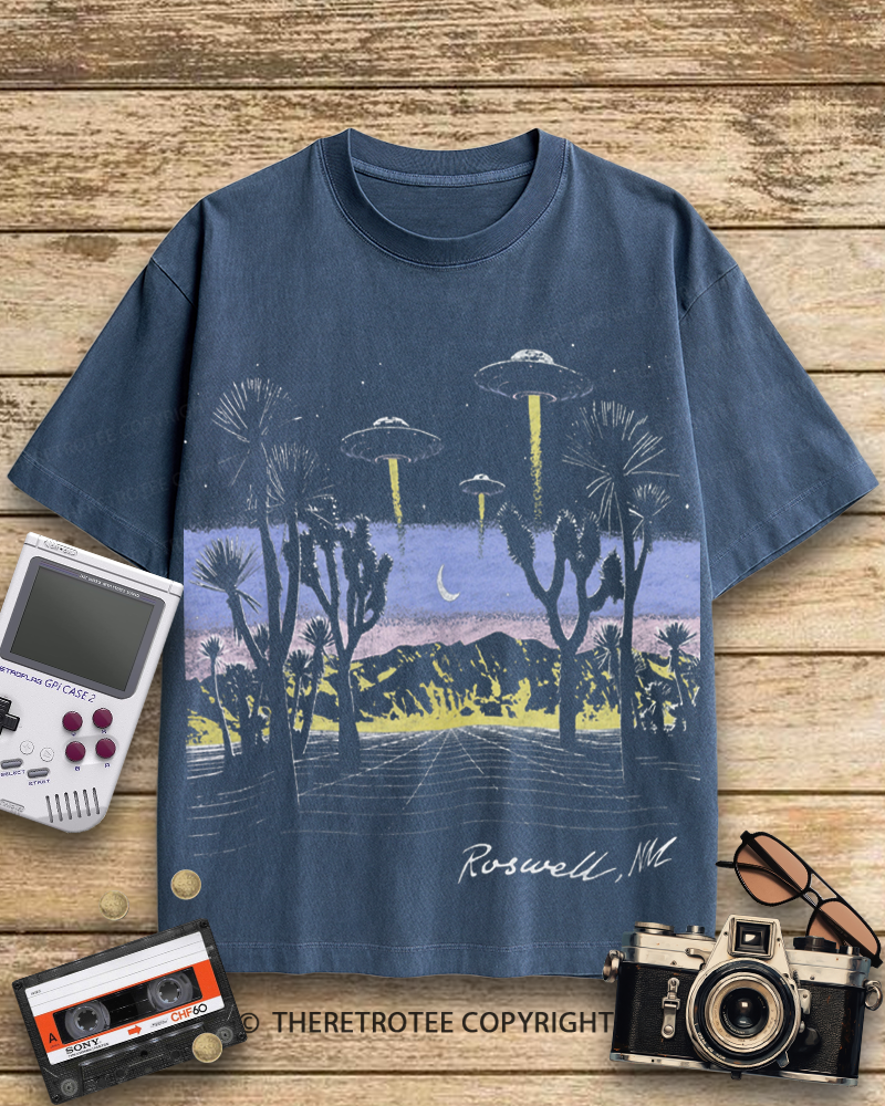 TheRetroTee Roswell Vintage 1950s Cotton T-Shirt