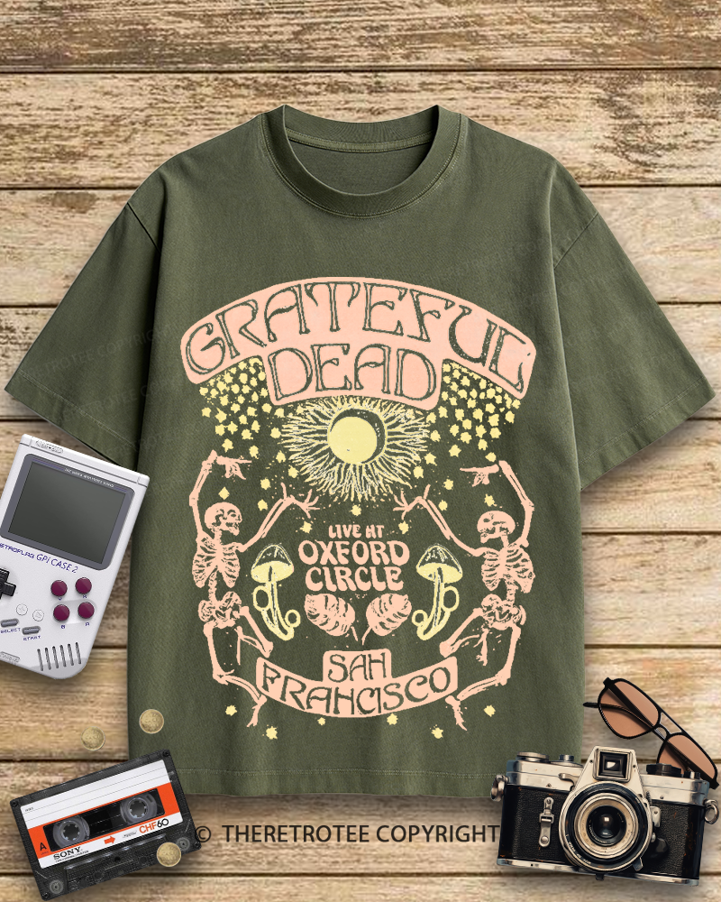 TheRetroTee Skeleton Solstice 1960s Cotton T-Shirt