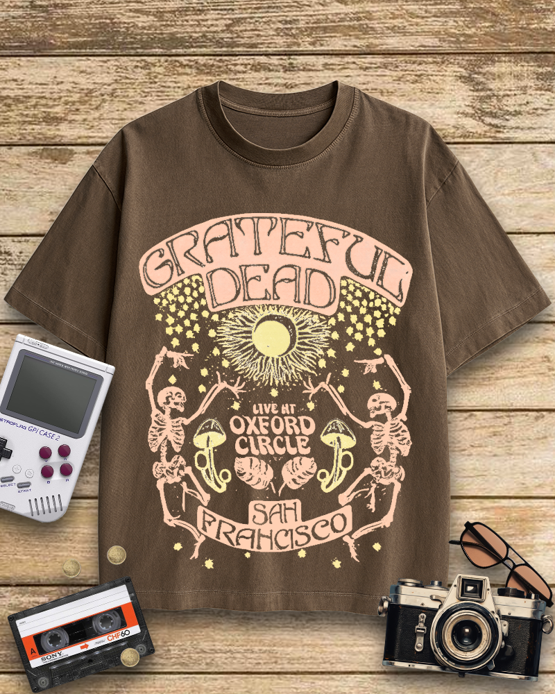 TheRetroTee Skeleton Solstice 1960s Cotton T-Shirt