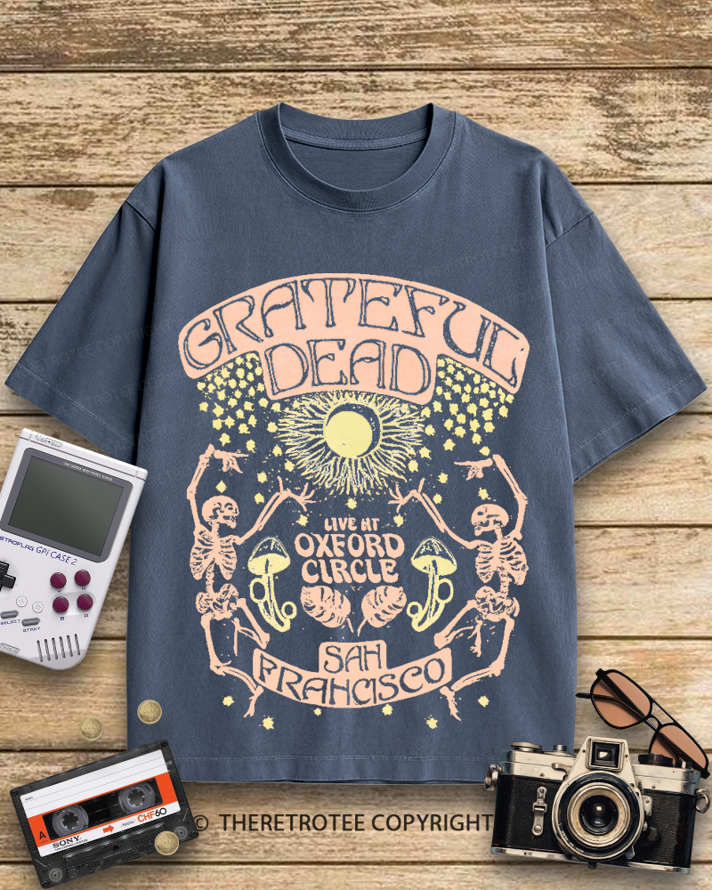 TheRetroTee Skeleton Solstice 1960s Cotton T-Shirt