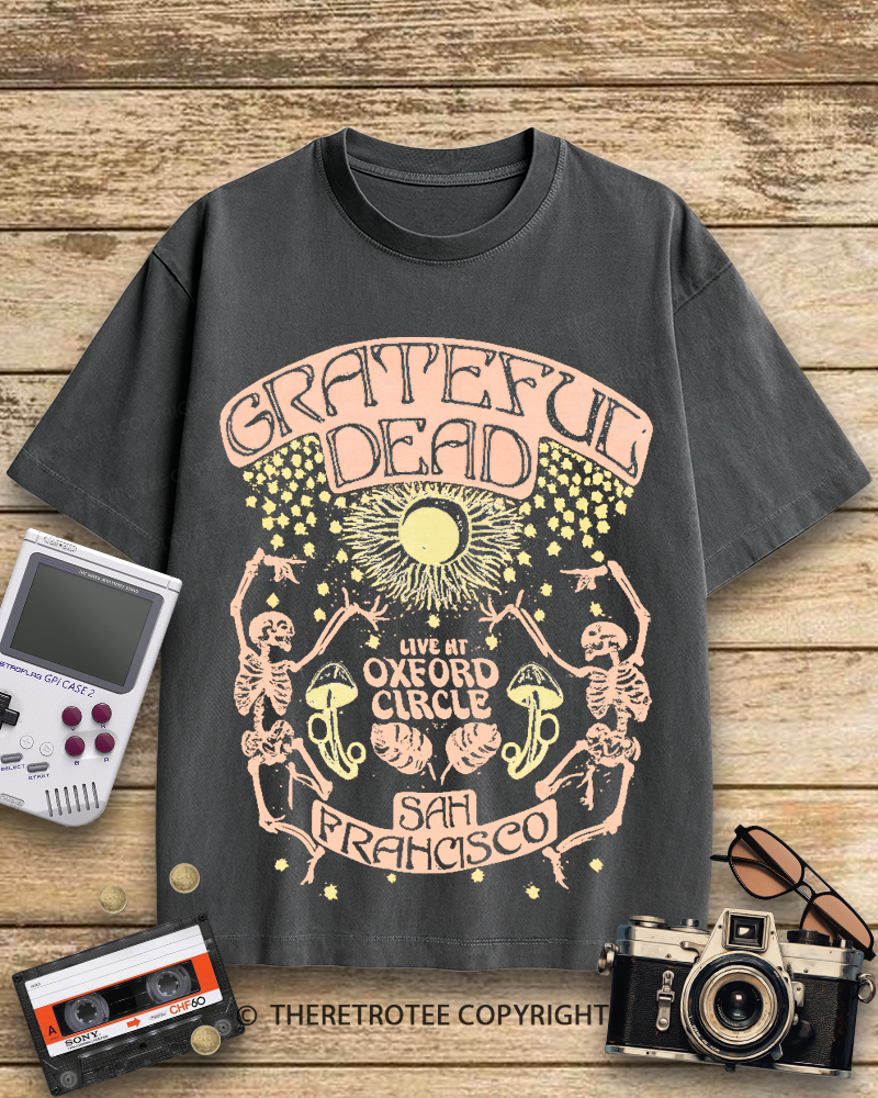 TheRetroTee Skeleton Solstice 1960s Cotton T-Shirt