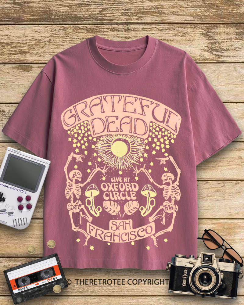 TheRetroTee Skeleton Solstice 1960s Cotton T-Shirt