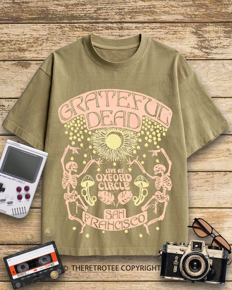 TheRetroTee Skeleton Solstice 1960s Cotton T-Shirt