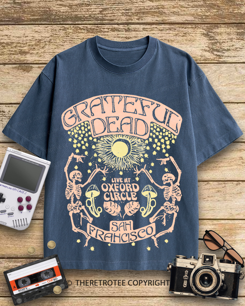 TheRetroTee Skeleton Solstice 1960s Cotton T-Shirt