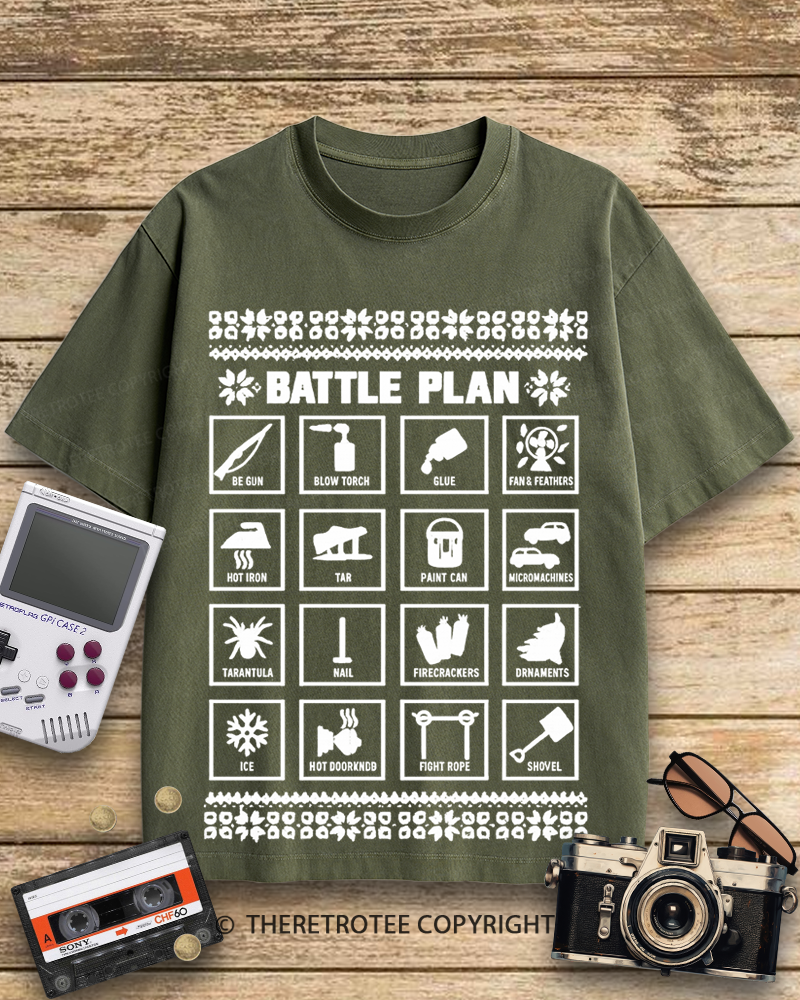 TheRetroTee Battle Plan 1990s Cotton T-Shirt