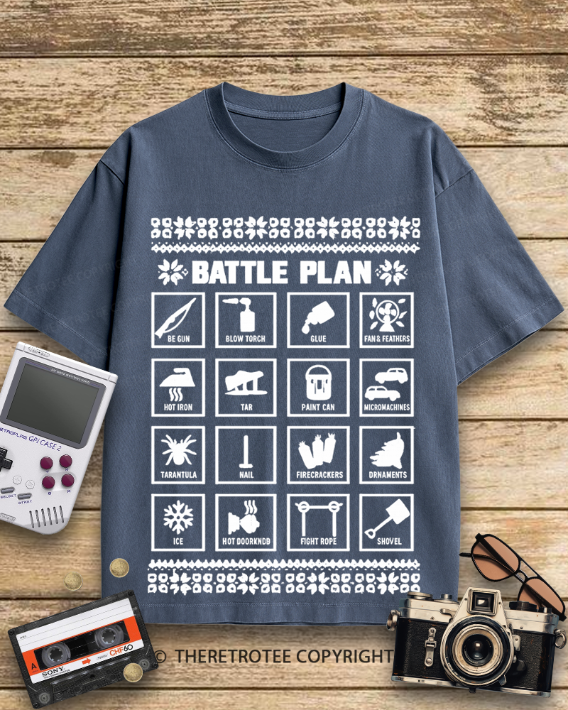 TheRetroTee Battle Plan 1990s Cotton T-Shirt