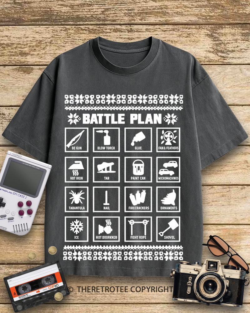TheRetroTee Battle Plan 1990s Cotton T-Shirt