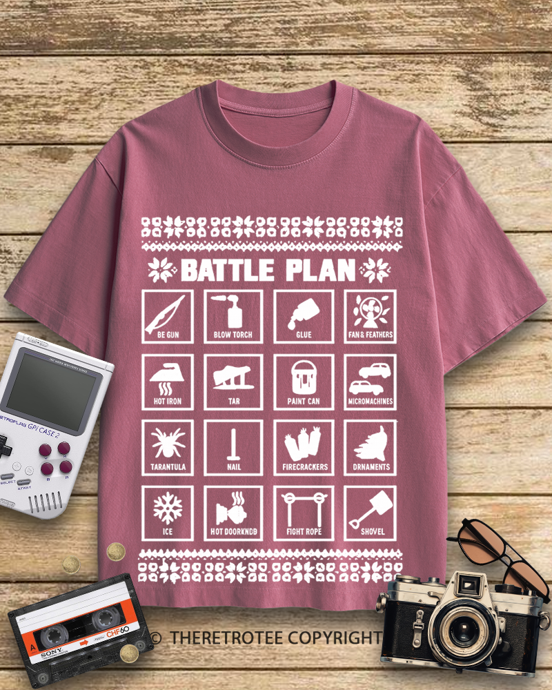 TheRetroTee Battle Plan 1990s Cotton T-Shirt