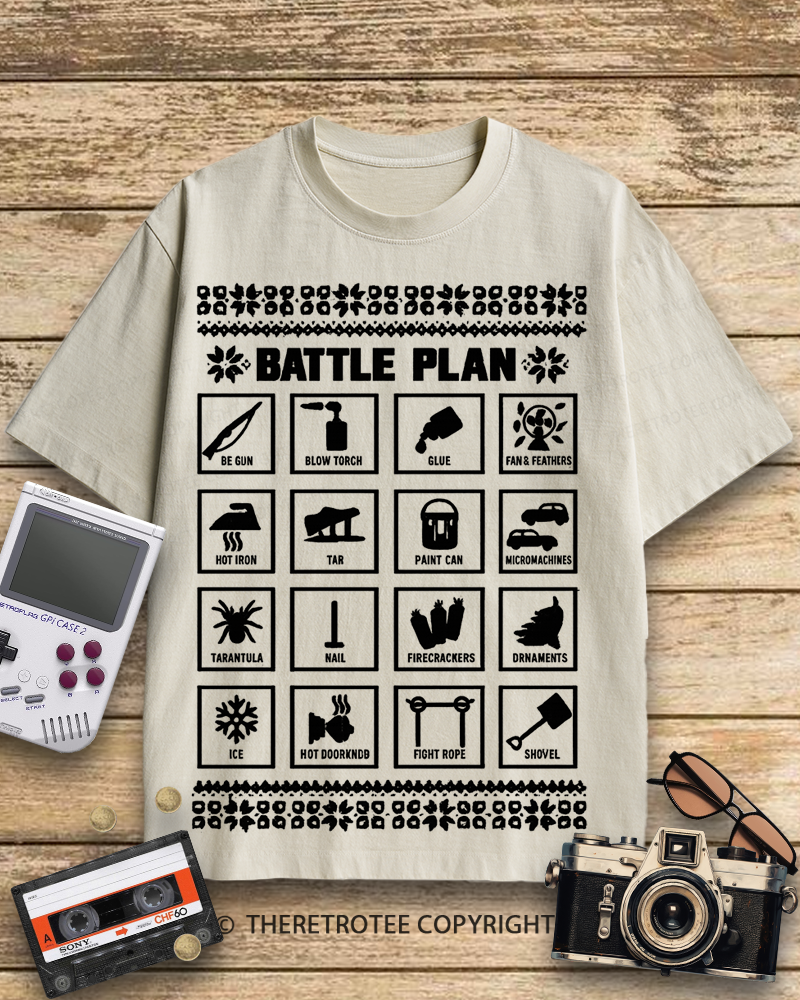 TheRetroTee Battle Plan 1990s Cotton T-Shirt
