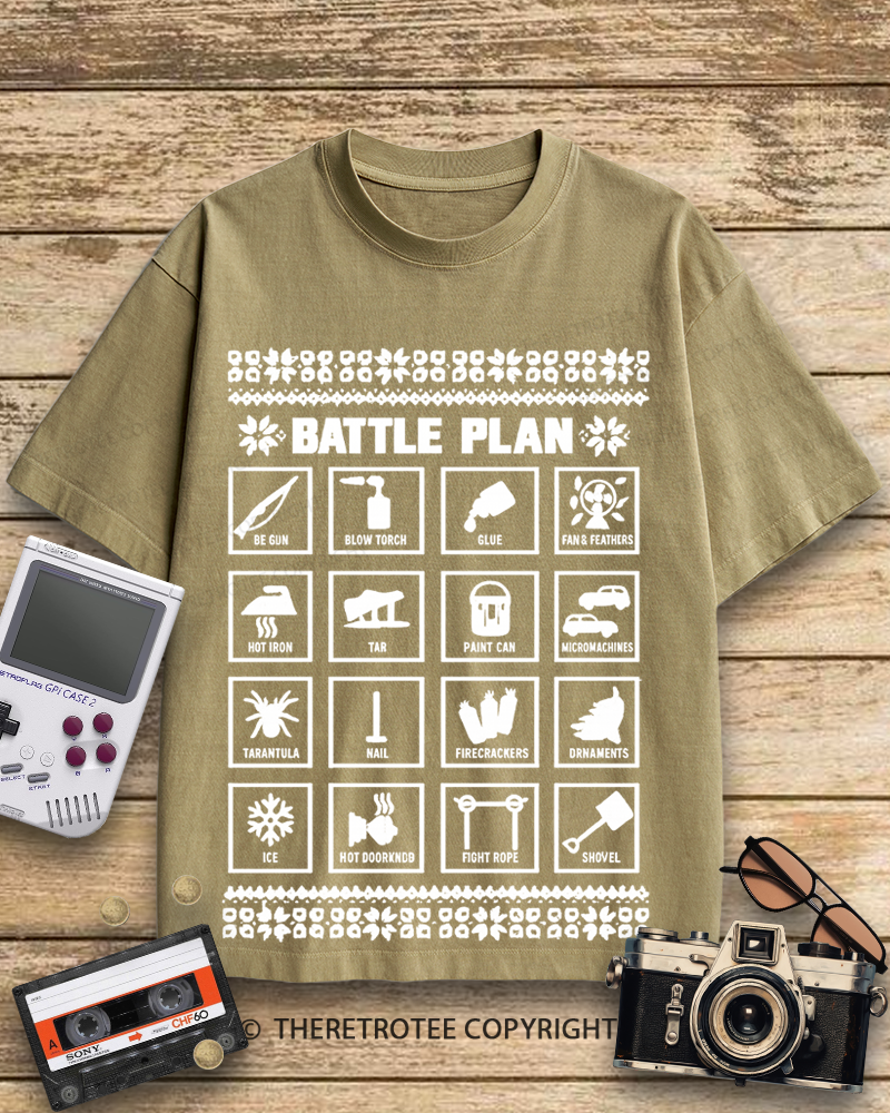 TheRetroTee Battle Plan 1990s Cotton T-Shirt