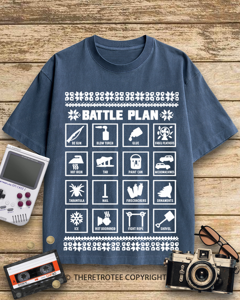 TheRetroTee Battle Plan 1990s Cotton T-Shirt
