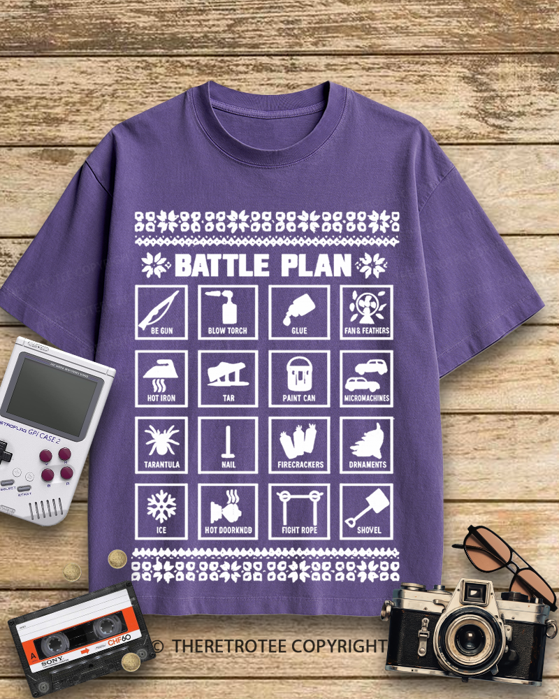 TheRetroTee Battle Plan 1990s Cotton T-Shirt