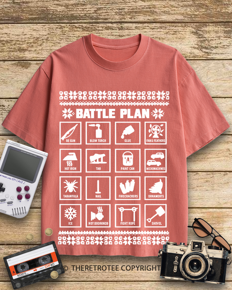 TheRetroTee Battle Plan 1990s Cotton T-Shirt