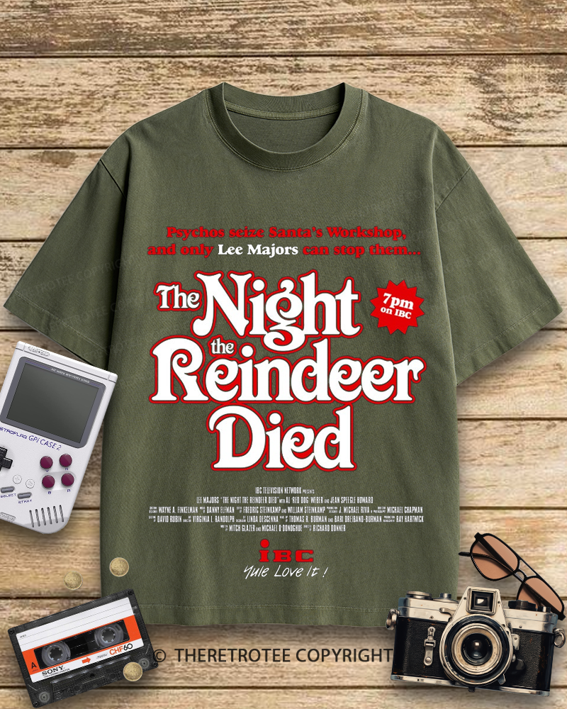TheRetroTee The Night The Reindeer Died 1970s Cotton T-Shirt