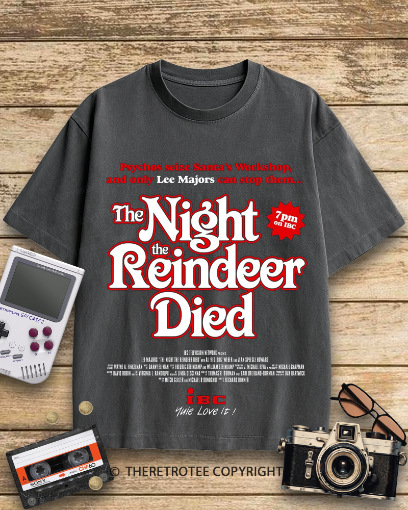 TheRetroTee The Night The Reindeer Died 1970s Cotton T-Shirt