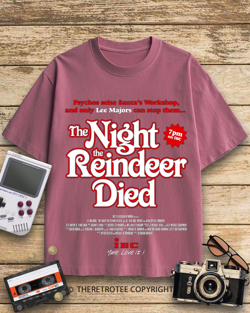 TheRetroTee The Night The Reindeer Died 1970s Cotton T-Shirt