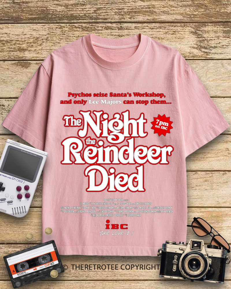 TheRetroTee The Night The Reindeer Died 1970s Cotton T-Shirt