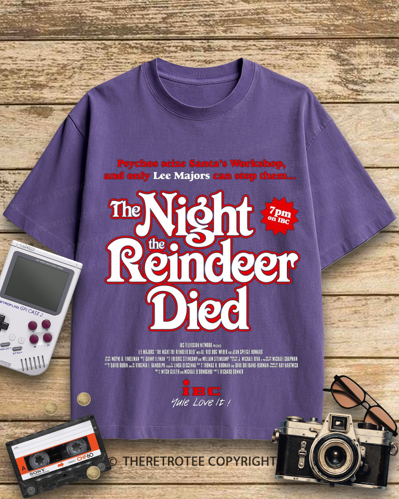 TheRetroTee The Night The Reindeer Died 1970s Cotton T-Shirt