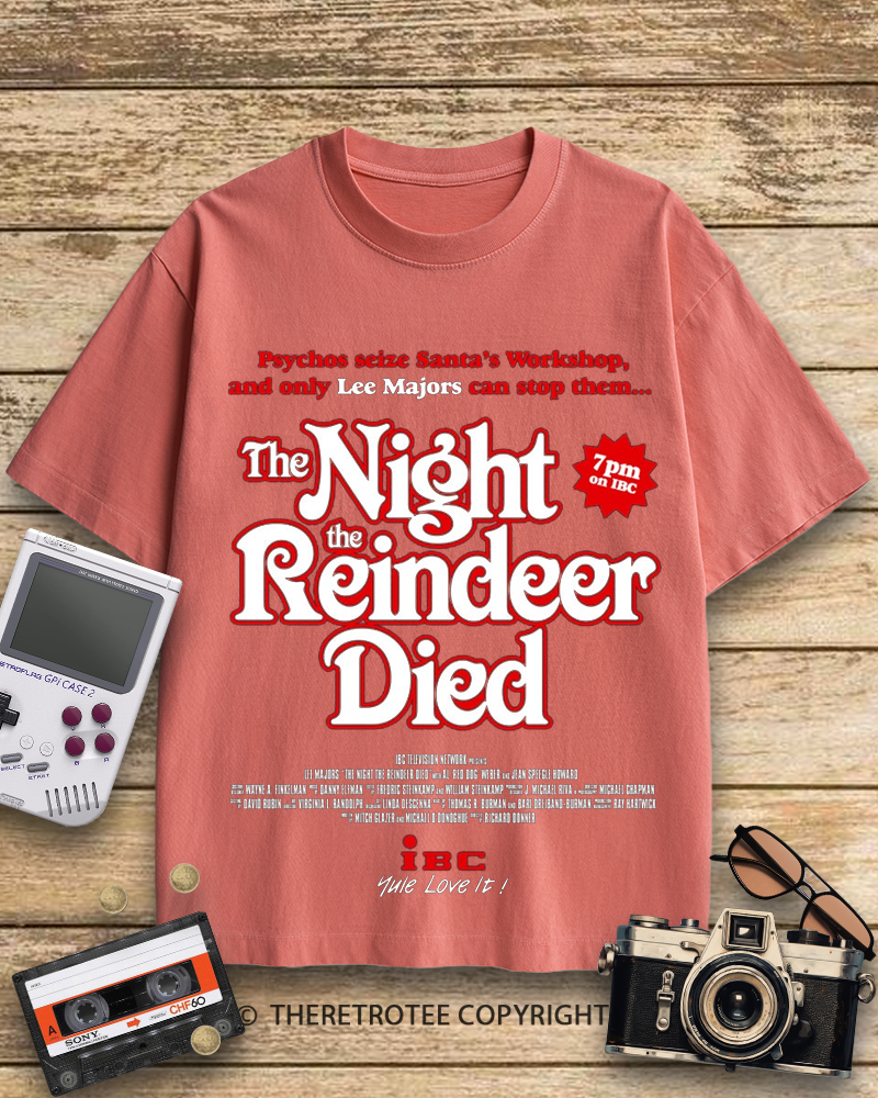 TheRetroTee The Night The Reindeer Died 1970s Cotton T-Shirt
