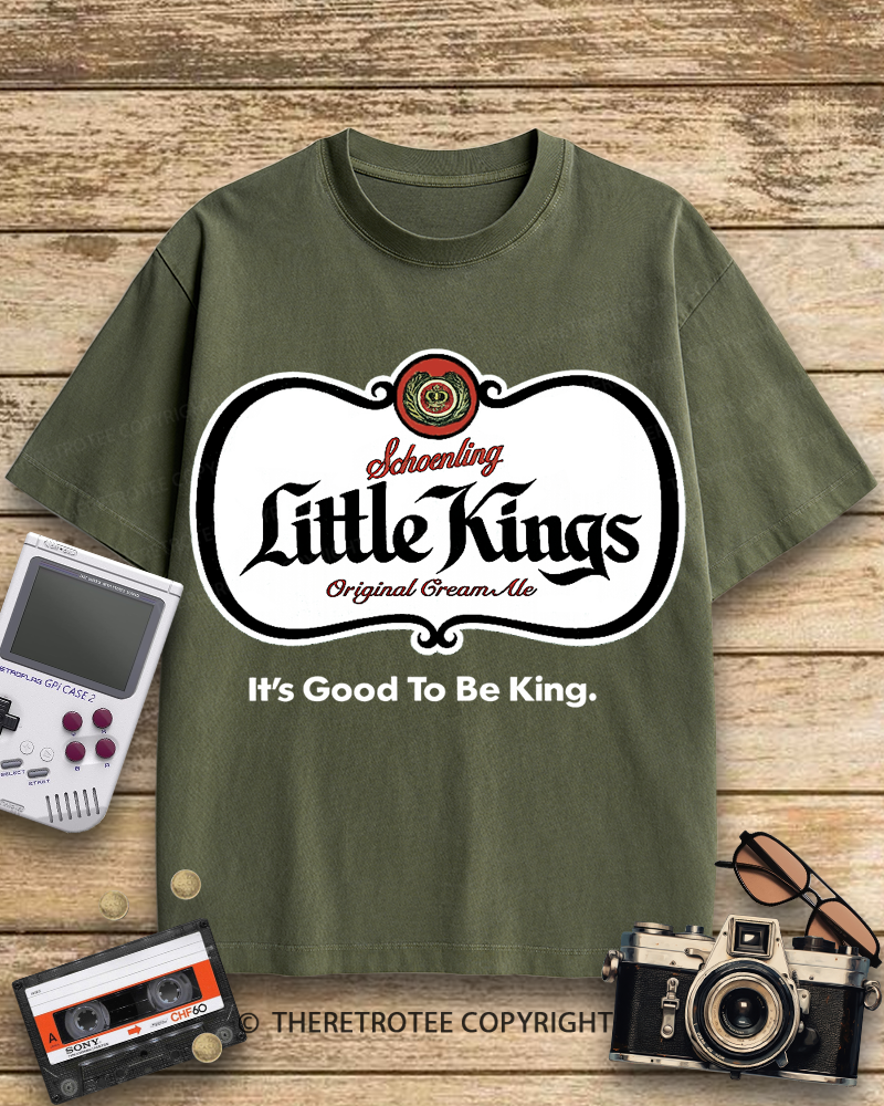 TheRetroTee Little Kings Cream Ale 1950s Cotton T-Shirt