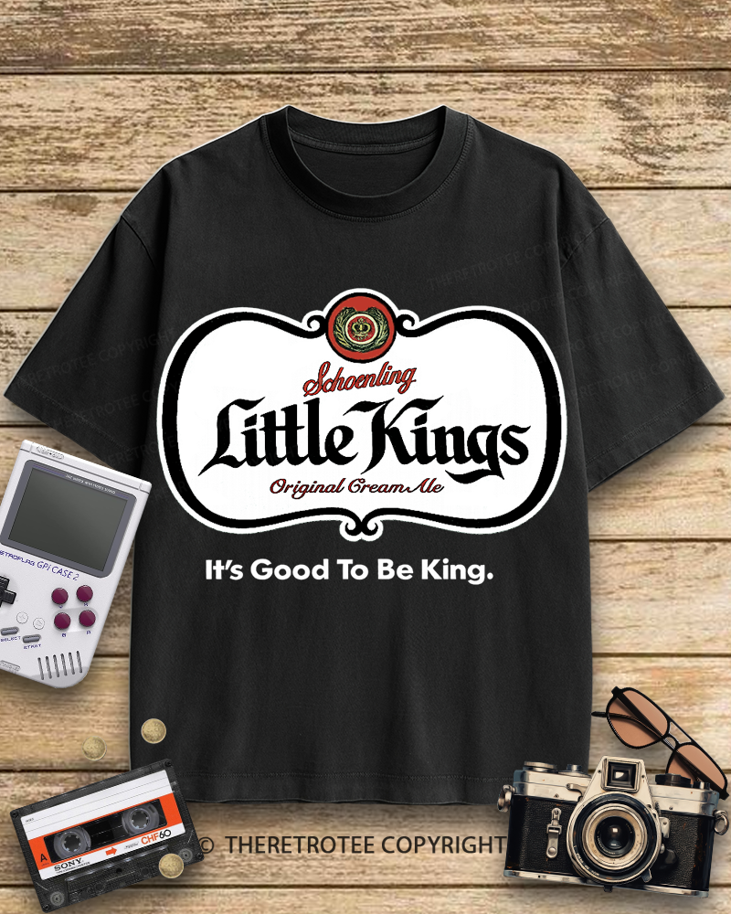 TheRetroTee Little Kings Cream Ale 1950s Cotton T-Shirt