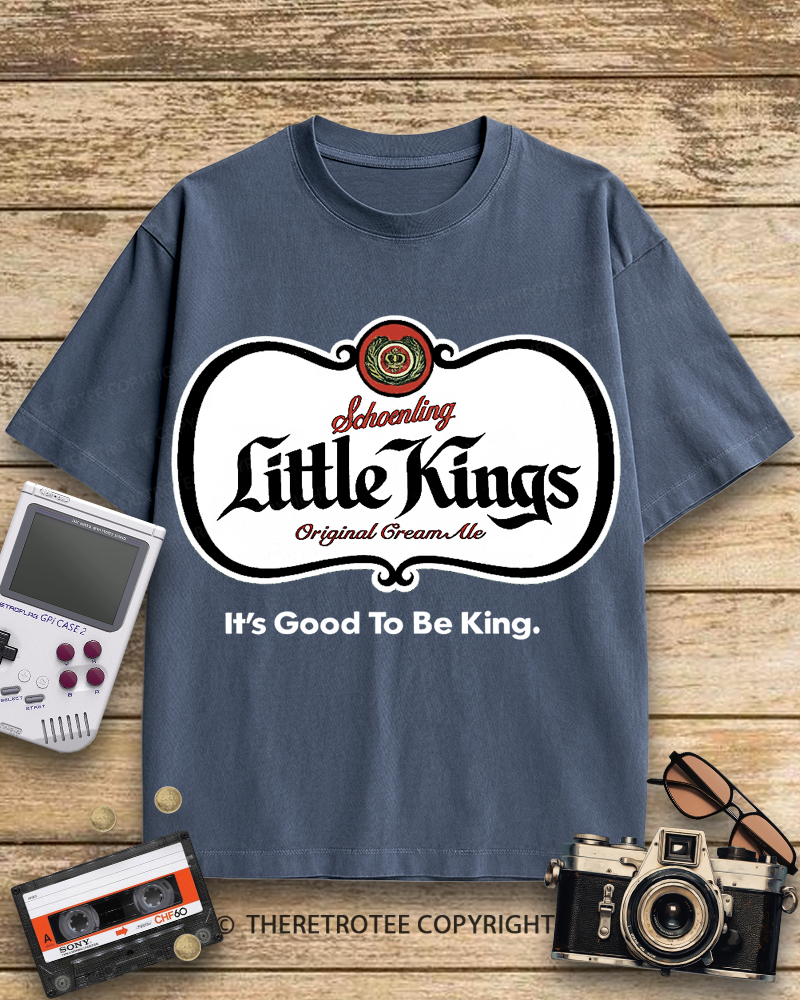 TheRetroTee Little Kings Cream Ale 1950s Cotton T-Shirt