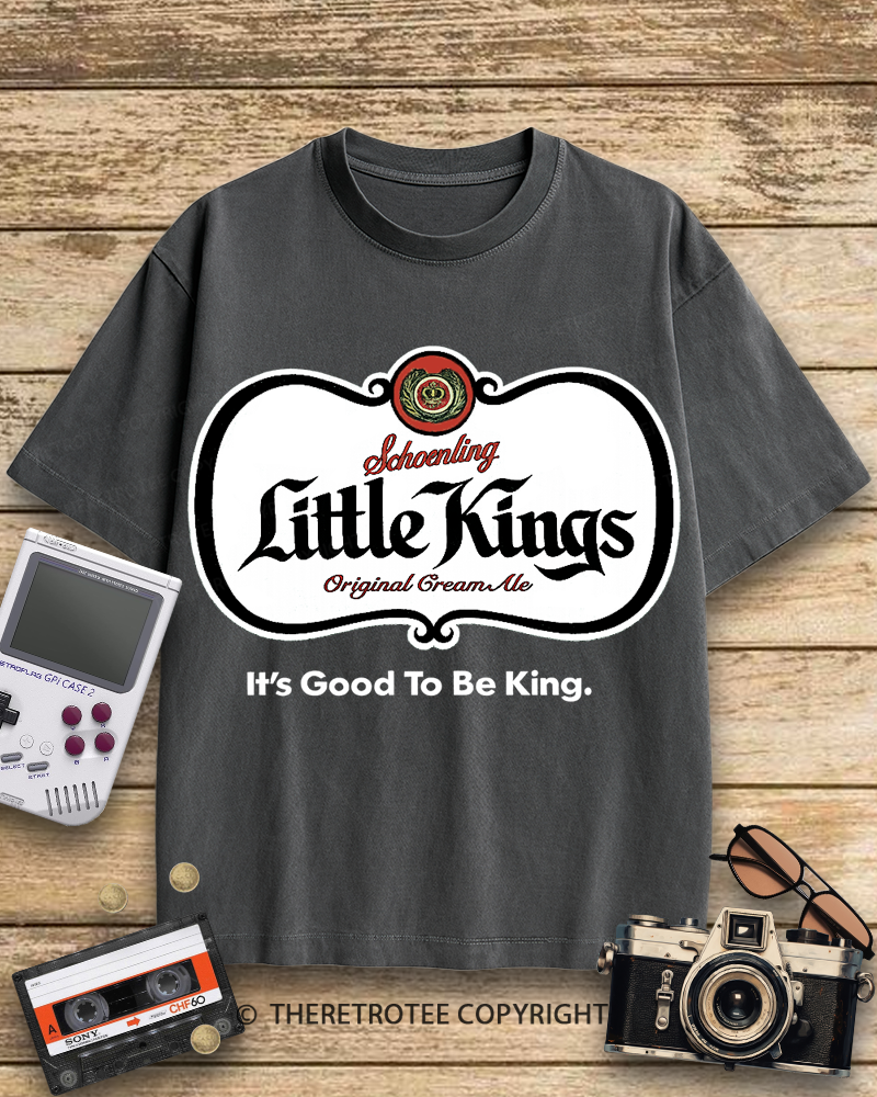 TheRetroTee Little Kings Cream Ale 1950s Cotton T-Shirt