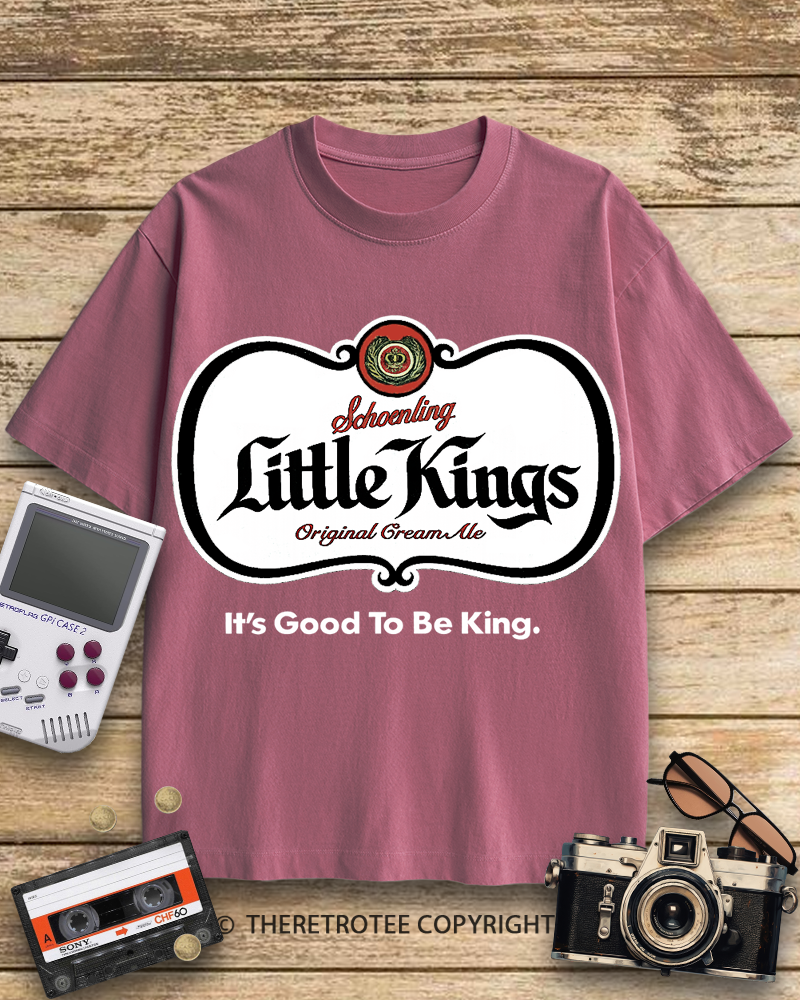 TheRetroTee Little Kings Cream Ale 1950s Cotton T-Shirt