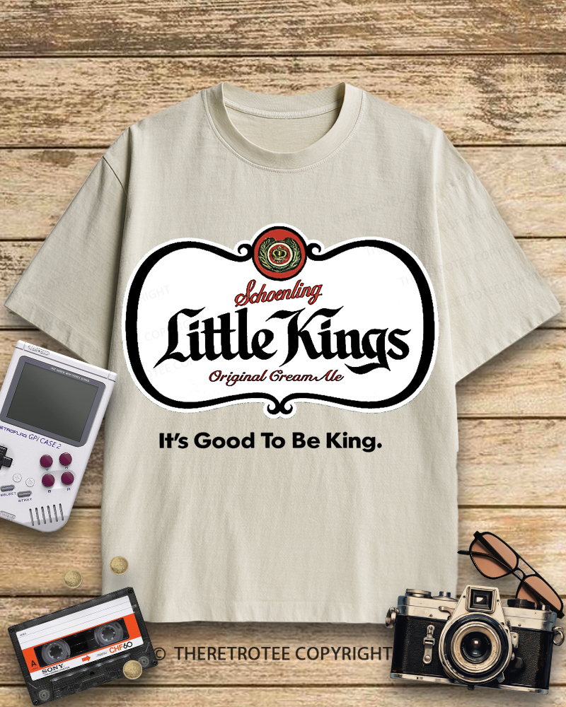 TheRetroTee Little Kings Cream Ale 1950s Cotton T-Shirt