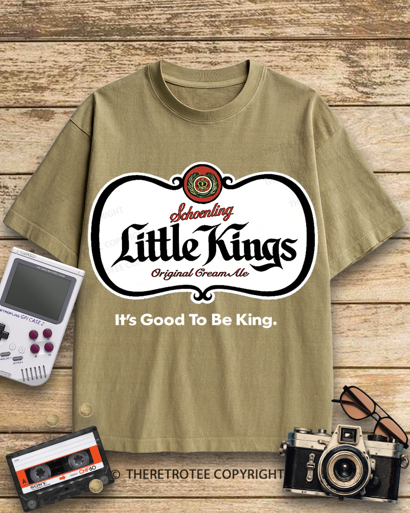 TheRetroTee Little Kings Cream Ale 1950s Cotton T-Shirt