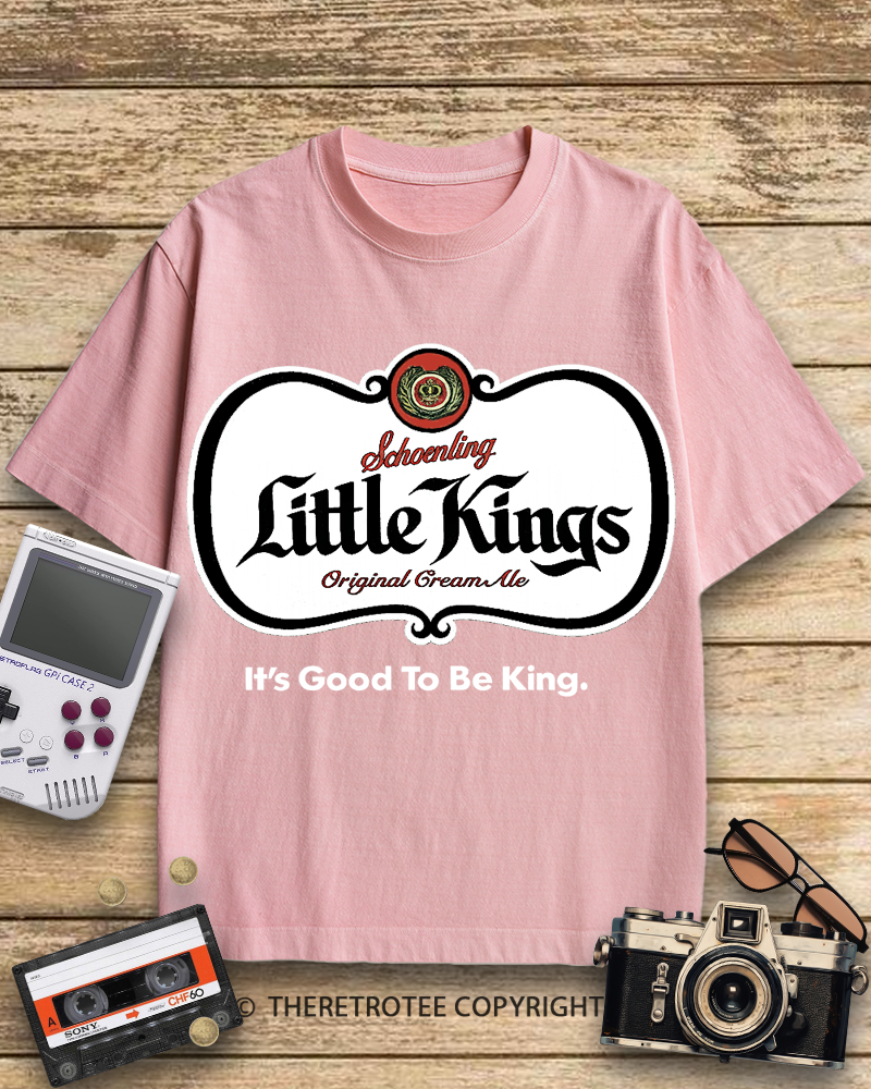 TheRetroTee Little Kings Cream Ale 1950s Cotton T-Shirt