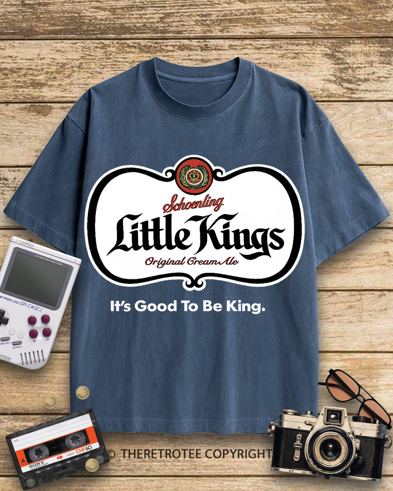 TheRetroTee Little Kings Cream Ale 1950s Cotton T-Shirt